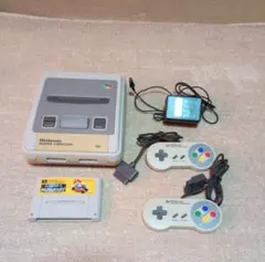 スーパーファミコン本体 + コントローラー2個【動作未確認】