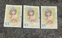 バンドリ ロック 朝日六花 holidays ブロマイド 3枚