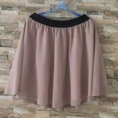 ダスティピンク シフォンスカート