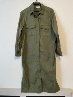 【タイムセール】長袖シャツワンピース