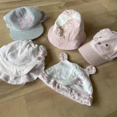 ベビー　帽子　まとめ売り　6点　女の子