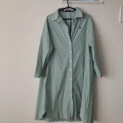 POLO ストライプシャツワンピース