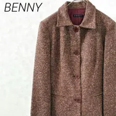 BENNY ジャケット ポケット付き 袖ファー付き 裏地付き イタリア製