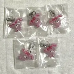 サンリオキャラクターズ　ゆるっとめじるしアクセサリー　ぼんぼんりぼん　5点