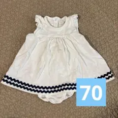 Petit Bateau セーラーロンパース 67cm