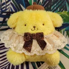 サンリオ　サンリオキャラクターズ　おめかしキラキラぬいぐるみ　ポムポムプリン