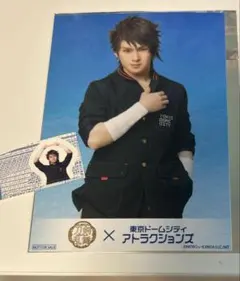 ミュージカル刀剣乱舞　フード特典　ブロマイド　陸奥守吉行　シール　切り抜き