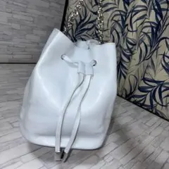 Forever21筒型バッグ 2パターン ショルダーバッグハンドバッグ薄い水色のサムネイル