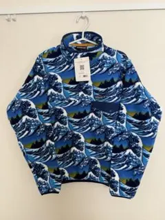 新品タグ付き Patagonia パタゴニア シンチラスナップT 北斎 波柄