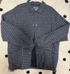 ネイビー チェック柄 ジャケット Lサイズ
