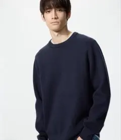 ウォッシャブルミラノリブクルーネックセーター ニット