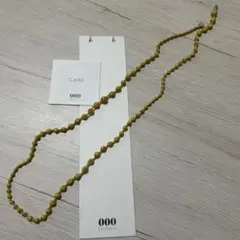 【お値下げ】中川政七商店　OOO（トリプル.オゥ）ネックレス イエロー