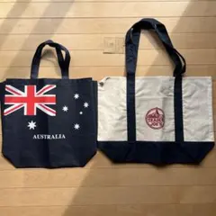 オーストラリア国旗デザイン トートバッグとTrader Joe'sバッグセット