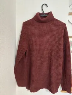 UNITED ARROWS ワインレッド（バーガンディー） タートルネックニット