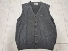 美品 Crocodile クロコダイル ベスト カーディガン ラコステ