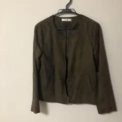 ノーカラー ジャケット L