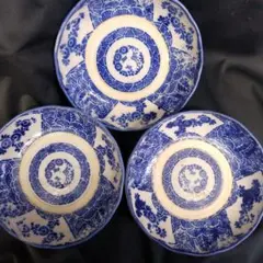 古伊万里、印判、なます皿、3枚セット
