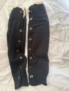 ニットレッグウォーマー 【ブラック】