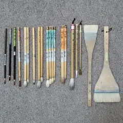 画材まとめ売り.日本画油絵アクリル画用具 名村大成堂・アートン筆
