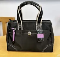 COACH コーチ ナイロン トートバッグ ブラック