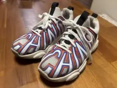 MOSCHINOスニーカー ホワイト オレンジ ブルー