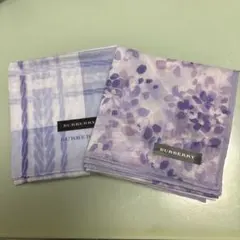 【新品 未使用】BURBERRY バーバリー大判ハンカチ 2枚セット