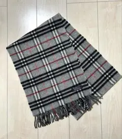 Burberry チェック柄マフラー ラムウール100%
