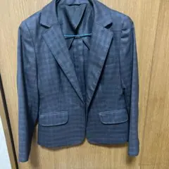 超美品 エネラインプレシャス クロップドパンツスーツ 上7号 下5号 チェック