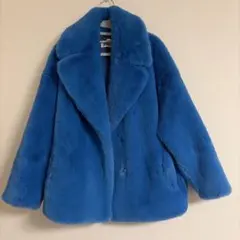 希少 ワコマリア×ワイルドバンチ ファーコーチジャケット ブルー M