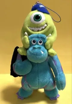 ディズニー　モンスターズインク　ぬいぐるみストラップ