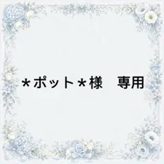 ＊ポット＊様　専用