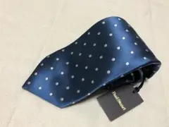 162新品 Paul Stuart ポールスチュアートドット柄シルクネクタイ