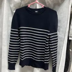 UNIQLO ウォッシャブルミラノリブクルーネックセーター S