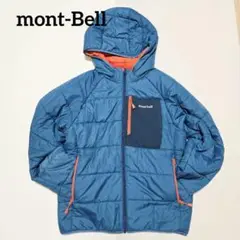 人気★mont-Bell サーマランドパーカ リバーシブル 青 オレンジ160