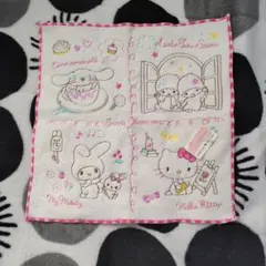 サンリオキャラクター刺繍タオルハンカチ