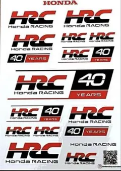 HONDA RACING ホンダレーシング HRC 40周年記念限定ステッカー