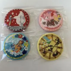 刺繍缶バッジ　ディズニー2 ベイマックス　スティッチ　おしゃれキャット　匿名発送