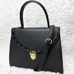 極美品✨Yves Saint Laurent レザー2wayバッグ ストラップ付