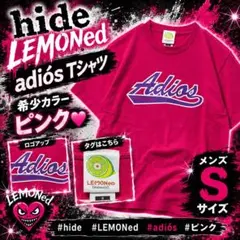 hide LEMONed adiós Tシャツ 希少ピンク メンズS