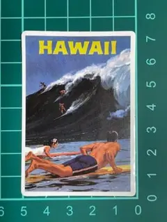 【TA37】HAWAII　ハワイアン　サーフィン　ビッグウェーブ　ステッカー