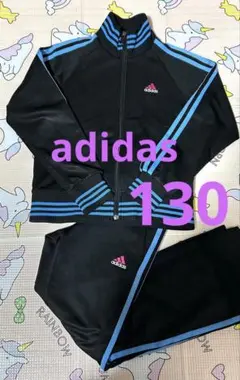 adidas アディダスジャージ上下 サイズ130カラーブラック セットアップ