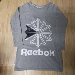 Reebok グレー 長袖 ロングTシャツMサイズ