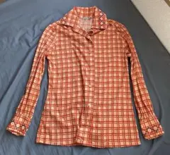 80s ヴィンテージ Christian Dior チェック柄 長袖シャツ