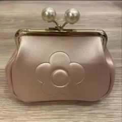 よ*み様 Kitamura キタムラ がま口財布 クロコ型押し ピンク 箱付