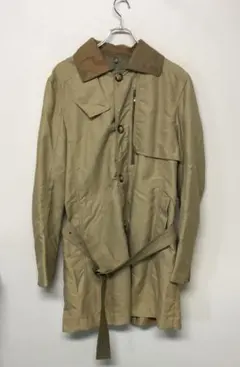 00s Y2K DIESEL 古着 ミリタリーコート ウエストベルト付きのサムネイル