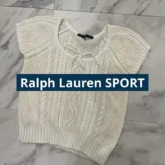 試着のみ★即購入OK★ラルフローレンスポーツ　白サマーニット　コットンのサムネイル