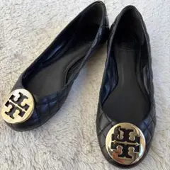 【美品】TORYBURCH トリーバーチ　キルティングフラットシューズ　パンプス 楽天市場】トリーバーチ フラットシューズ キルティングの通販