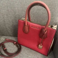 MICHAEL KORS ハンドバッグ レッド　ピンク