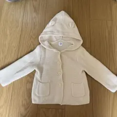 baby GAP くま耳フード付きニットカーディガン 18-24m