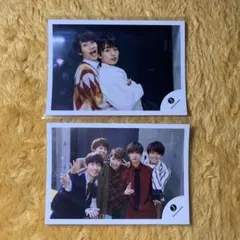 【中古】なにわ男子 ジュニア時代 大西流星 藤原丈一郎 公式写真 2枚セット